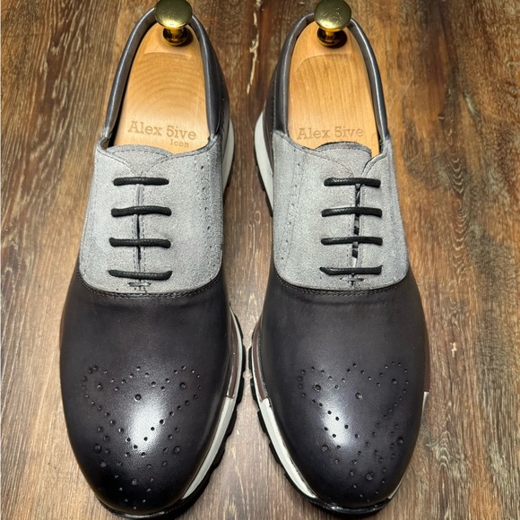 Grey Suede A5 ALEX 5IVE CASUALS - Picture 1 of 2
